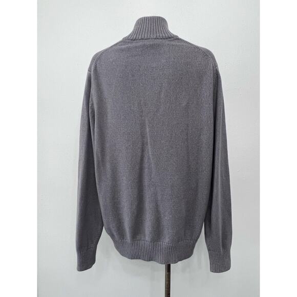 Gap 1/4 Zip Pullover Sweater Men’s XL Cotton Mock Turtleneck Preppy Acadamia - Picture 2 of 4